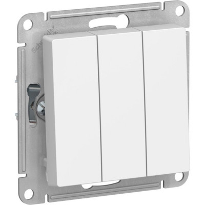 Выключатель с/у 3-кл 10А, IP20, Schneider Electric ATLASDESIGN [ATN001331] лотос